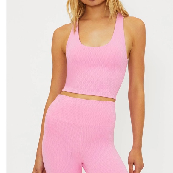 Beach Riot Tops - Beach Riot NEW Yara Top Berry Love Waffle